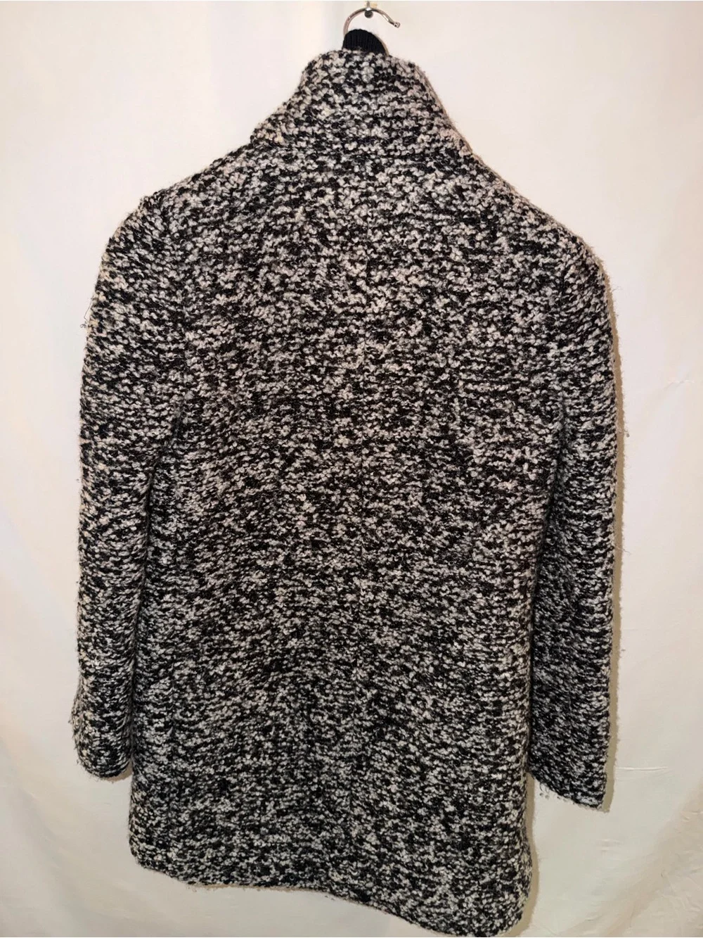 J. Crew Black and White Marled Wool Coat - Picture 6 of 6